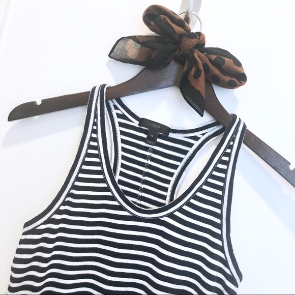 J. Crew Navy & White Striped Tank Dress XS - Picture 4 of 7